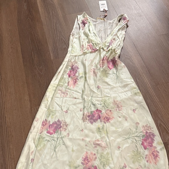 NWT Loveshackfancy Suniva Silk Floral Midi Dress - Picture 8 of 14